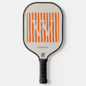Pastel Gradient Initial Custom Pickleball Paddle (Voorkant)