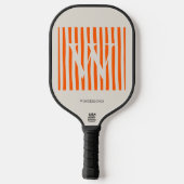 Pastel Gradiënt Initialen Aangepast Pickleball Paddle (Achterkant)