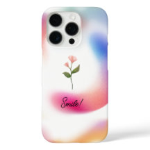 Pastel Gradient iPhone Case – Floral Design