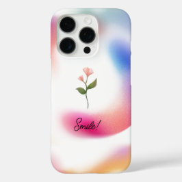 Pastel Gradient iPhone Case – Floral Design