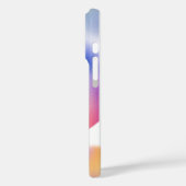 Pastel Gradient iPhone Case – Floral Design (Achterkant / Links)