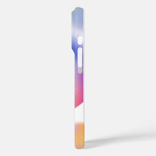 Pastel Gradient iPhone Case – Floral Design (Achterkant / Links)