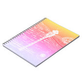 Pastel gradiënt libel notitieboek (Linkerzijde)