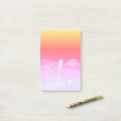 Pastel gradiënt libel post-it® notes (Op bureau)