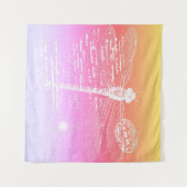 Pastel gradiënt libel wandkleed (Voorkant (horizontaal))