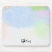 Pastel Gradient Personalized Mouse Pad Stylish Muismat (Voorkant)