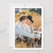 Pastel Gradient Retro Chique Roze Save The Date (Achterkant)