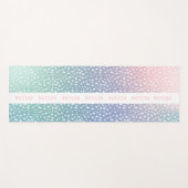 Pastel gradient + spot met streep gepersonaliseerd yogamat (Voorkant (horizontaal))