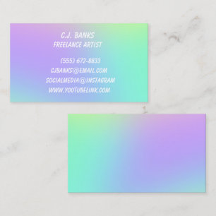 Pastel Gradient Visitekaartjes