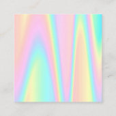 Pastel gradiënten dank u vierkante visitekaartje (Achterkant)