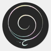 Pastel Gratitude  Ronde Sticker (Voorkant)