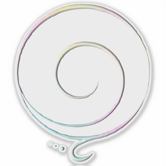 Pastel Gratitude  Sticker (Voorkant)