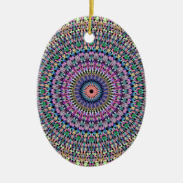 Pastel Gravel Garden Mandala Keramisch Ornament