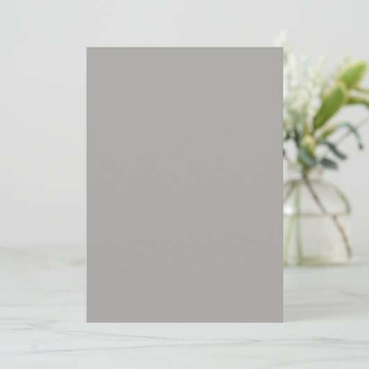 Pastel Gray Invitation Kaart (Staand voorkant)