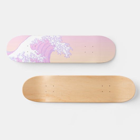Pastel Great Wave van Kanagawa Persoonlijk Skateboard (Horizontaal)