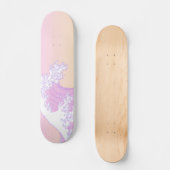 Pastel Great Wave van Kanagawa Persoonlijk Skateboard (Voorkant)