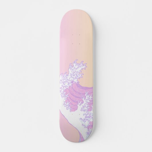 Pastel Great Wave van Kanagawa Persoonlijk Skateboard (Voorkant)