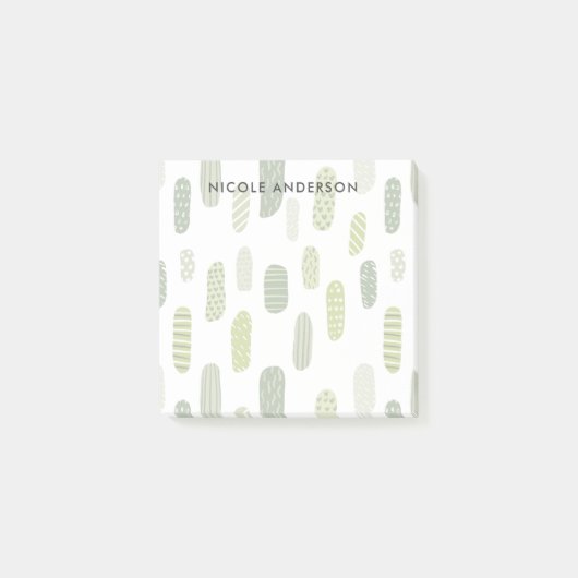 Pastel Green Abstract Post-it® Notes (Voorkant)