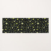 Pastel Green Abstract Yogamat (Achterkant (horizontaal))