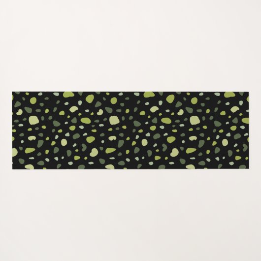 Pastel Green Abstract Yogamat (Achterkant (horizontaal))
