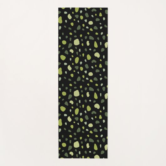 Pastel Green Abstract Yogamat (Voorkant)