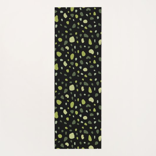 Pastel Green Abstract Yogamat (Achterkant)