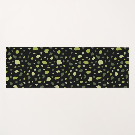 Pastel Green Abstract Yogamat (Voorkant (horizontaal))