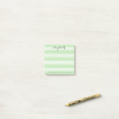 Pastel Green and Grey Stationery Suite for Women Post-it® Notes (Op bureau)