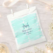 Pastel green baby in bloom monogram baby shower te bedankzakje (Geknipt)