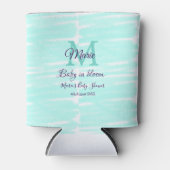 Pastel green baby in bloom monogram baby shower te blikjeskoeler (Voorkant)