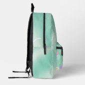 Pastel Green Backpack –Minimalist Aesthetic Travel Bedrukte Rugzak (Links)