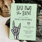 Pastel Green Bad Two The Bone 2e verjaardagsfeestj Kaart