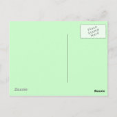 Pastel Green blauwgroen Gefeliciteerd Job Briefkaart (Achterkant)
