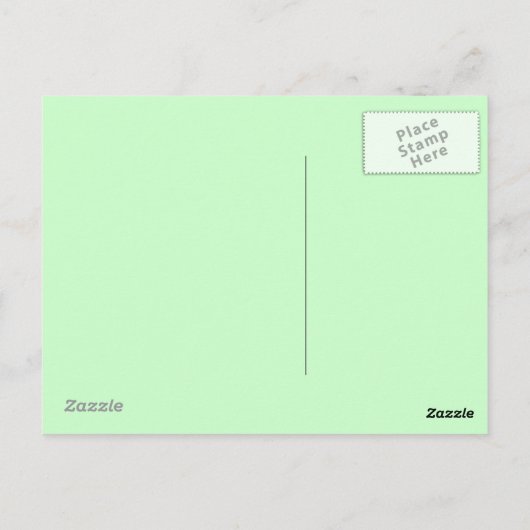 Pastel Green blauwgroen Gefeliciteerd Job Briefkaart (Achterkant)