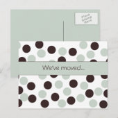 Pastel Green & Brown Polka Dot briefkaart (Voorkant / Achterkant)