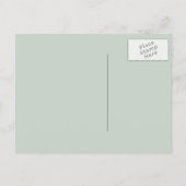 Pastel Green & Brown Polka Dot briefkaart (Achterkant)