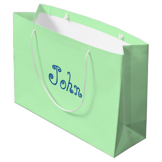 Pastel Green Color Baby shower Gift Bag Groot Cadeauzakje