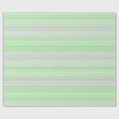 Pastel Green Color Stripes Vacation Summer Garden Cadeaupapier (Vlak)