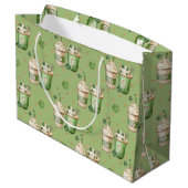 PASTEL GREEN & CREAM IRISH BEVERAGES GROOT CADEAUZAKJE (Achterkant Gekanteld)