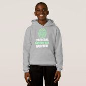 Pastel Green Egg Hunter Kinder Hoodie (Voorkant volledig)