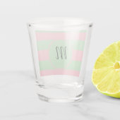 Pastel Green en roze Shot Glas (Achterkant)