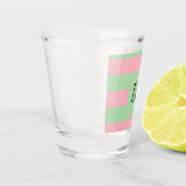 Pastel Green en roze Shot Glas (Links)