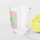 Pastel Green en roze Shot Glas (Rechts)