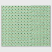 Pastel Green Floral Gift Wrap Cadeaupapier (Vlak)