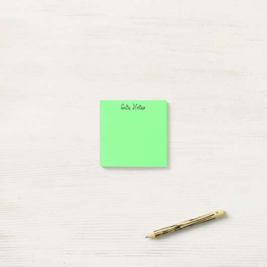 Pastel Green Forest Post-it® Notes (Op bureau)