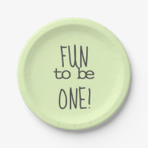 Pastel Green Fun is een eerste verjaardag