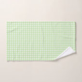 Pastel Green Gingham Pattern Bad Handdoek (Handdoek)