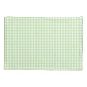 Pastel Green Gingham Pattern Kussensloop (Achterkant)