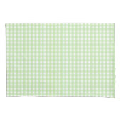 Pastel Green Gingham Pattern Kussensloop (Voorkant)