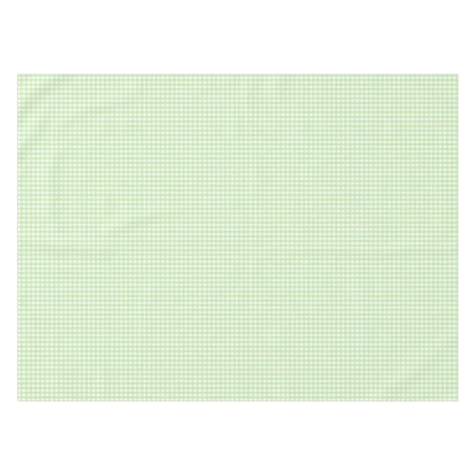 Pastel Green Gingham Pattern Tafelkleed (Voorkant (Horizontaal))